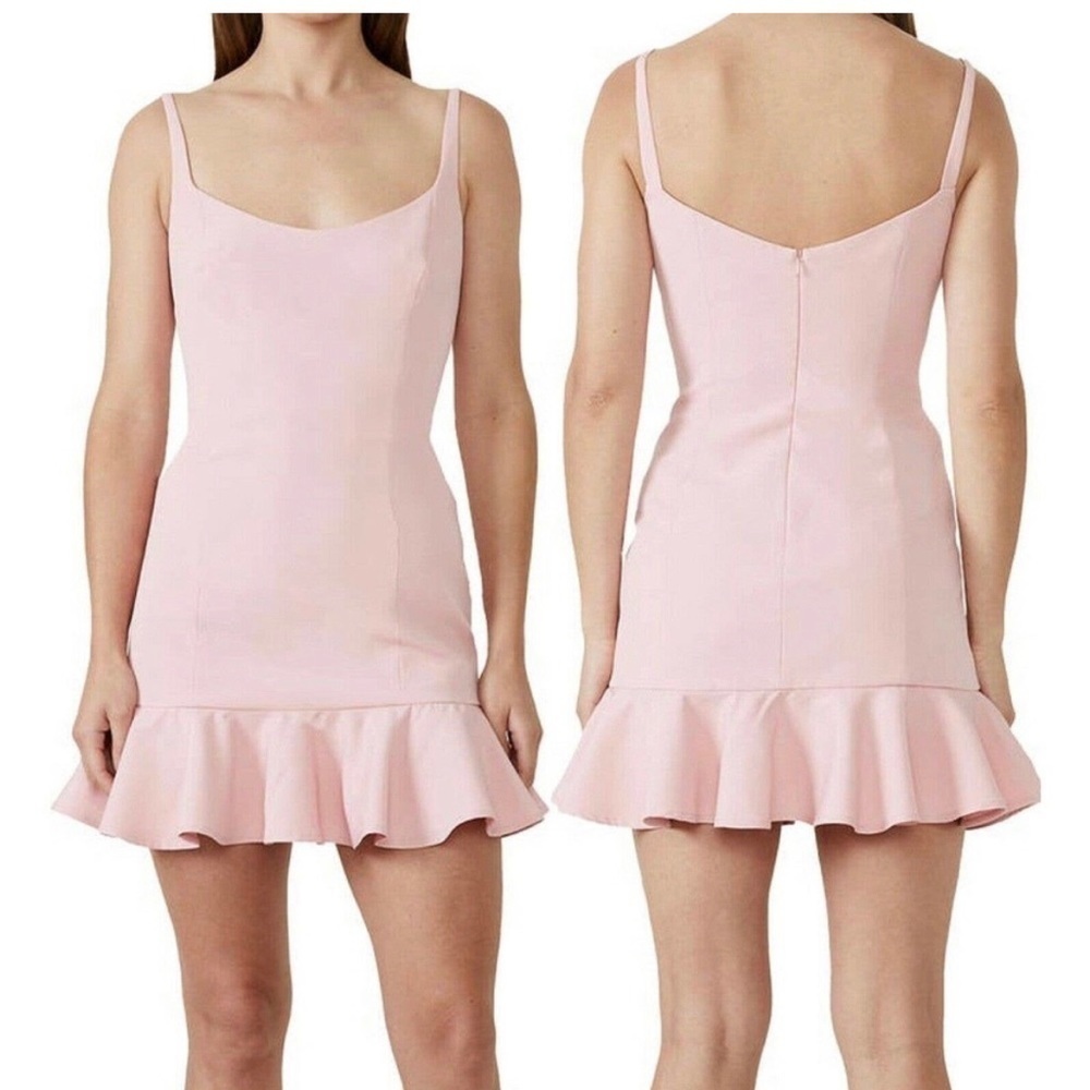Bardot Flounce Hem Gigi Dress